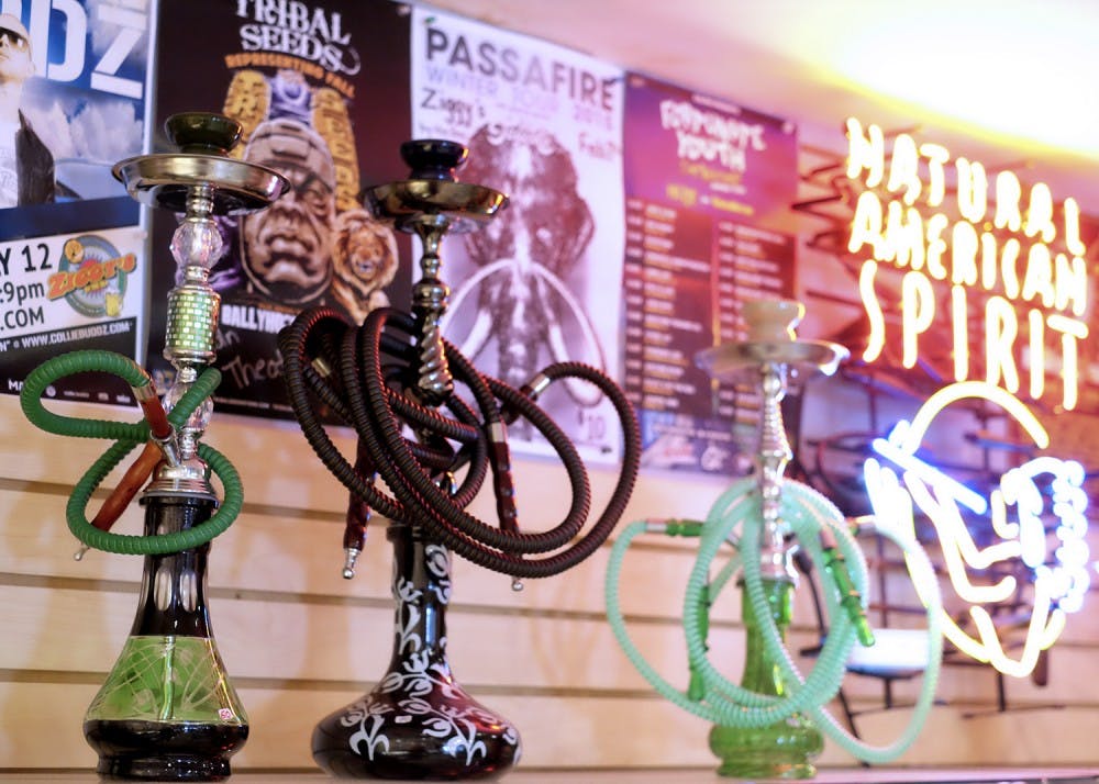 Hazmat, a local smoking accessory, apparel, and alternative goods store, has a large selection of personal Hookahs.