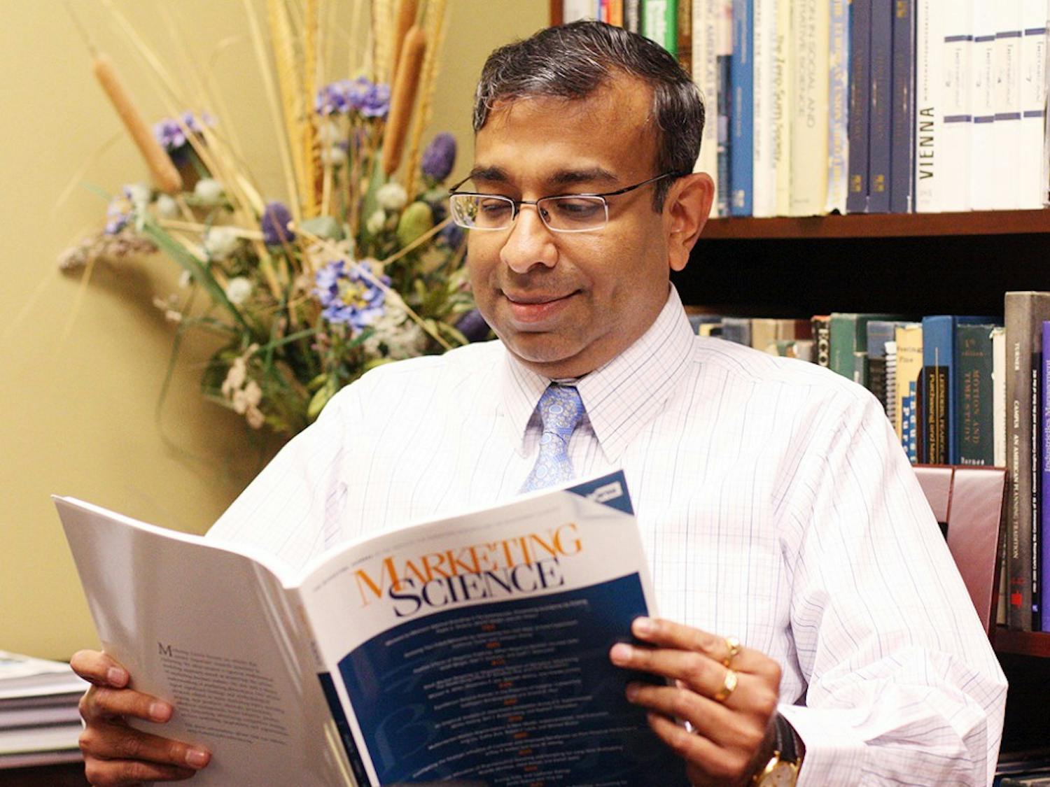 Sridhar Balasubramanian, marketing professor and associate Dean for the MBA program was named one of the 50 best business professors in the world. He said he thinks about teaching as "helping shape eager minds." He emphasized that teaching is three fold; students learn from teachers, students learn from each other, and  sometimes teachers learn from students. He also said, "Everyone can be innovative." And innovation includes motivation, opportunity, and ability. 