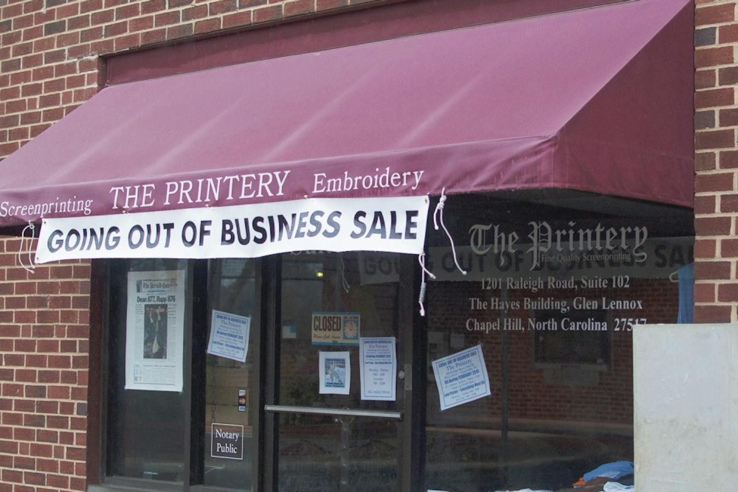 The Printery off Raleigh Rd is closing, as the owners, Nick and Sarah Hammond are retiring.