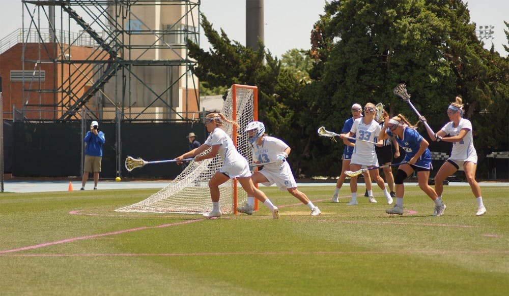 The Tarheels defeated Duke in the second round of the NCAA tournament 15-10.