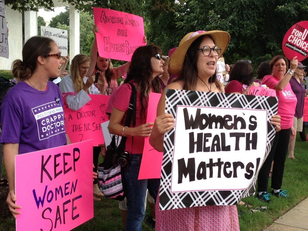 	Hundreds of protestors rallied Wednesday against a bill up for debate in the N.C. Senate that they say would restrict access to abortions in the state — but senators passed the measure 29-12.
