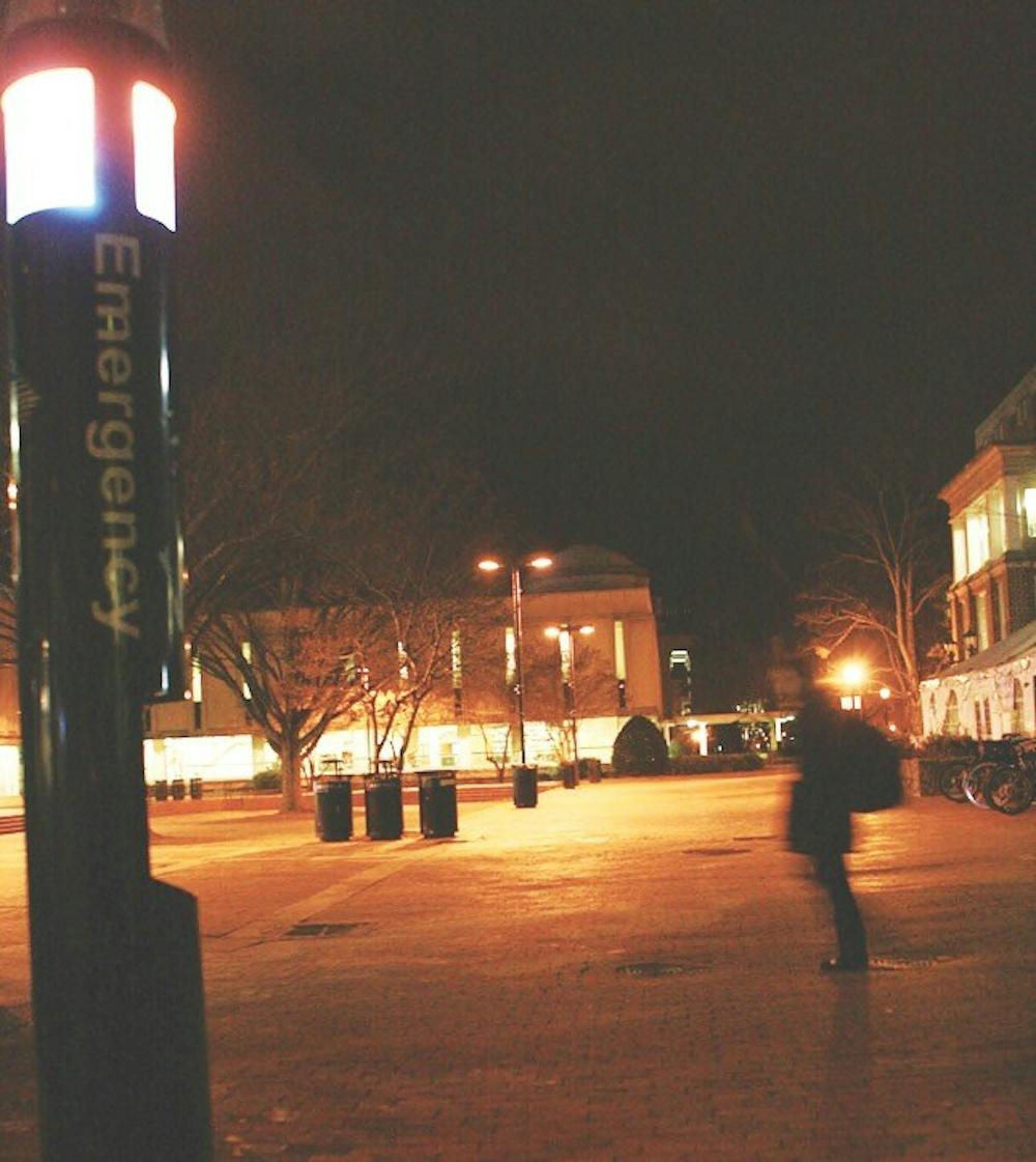 	<p>Blue Light Emergency lights are located all over campus and allow students to call for help or be picked up and escorted if they feel unsafe.</p>