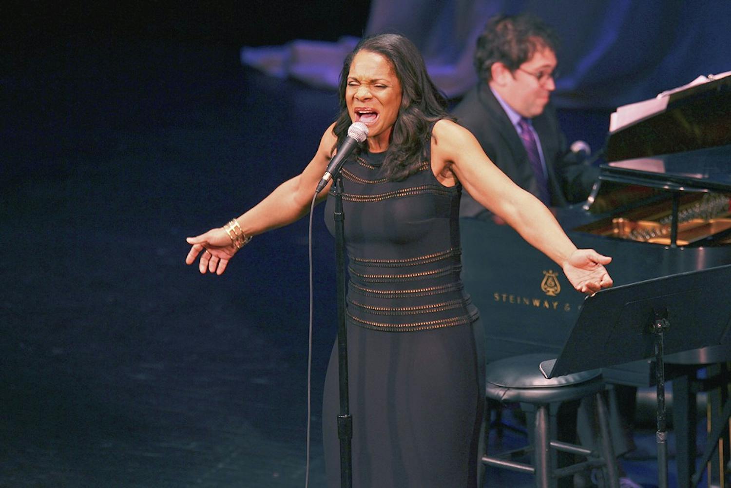 Six-time Tony Award winner Audra McDonald performs a ahow of broadway standards in Memorial Hall Friday night.