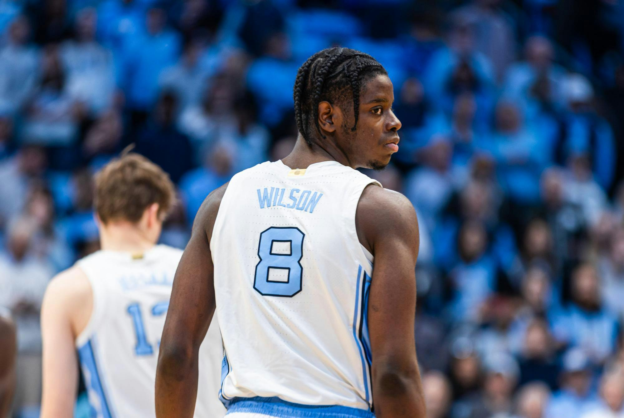 Caleb Wilson out for season after breaking right thumb in practice - Daily Tar Heel