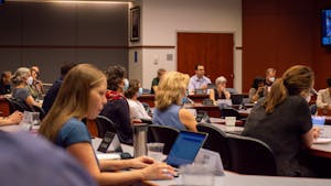 UNC's Faculty Council met on Sept. 9, 2022 in Karr Hall to discuss free speech on campus.