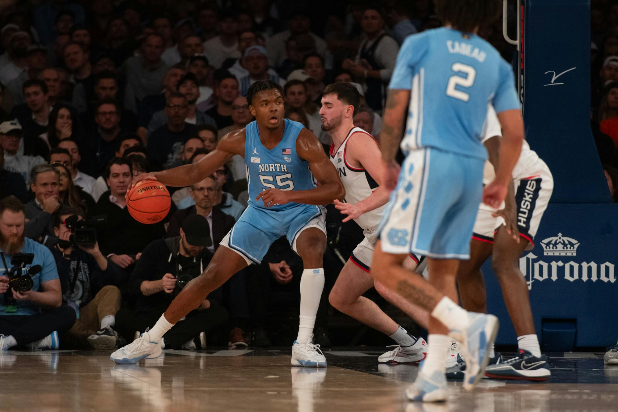 No. 9 UNC Men's Basketball Drops To No. 5 UConn, 87-76, In Physical ...