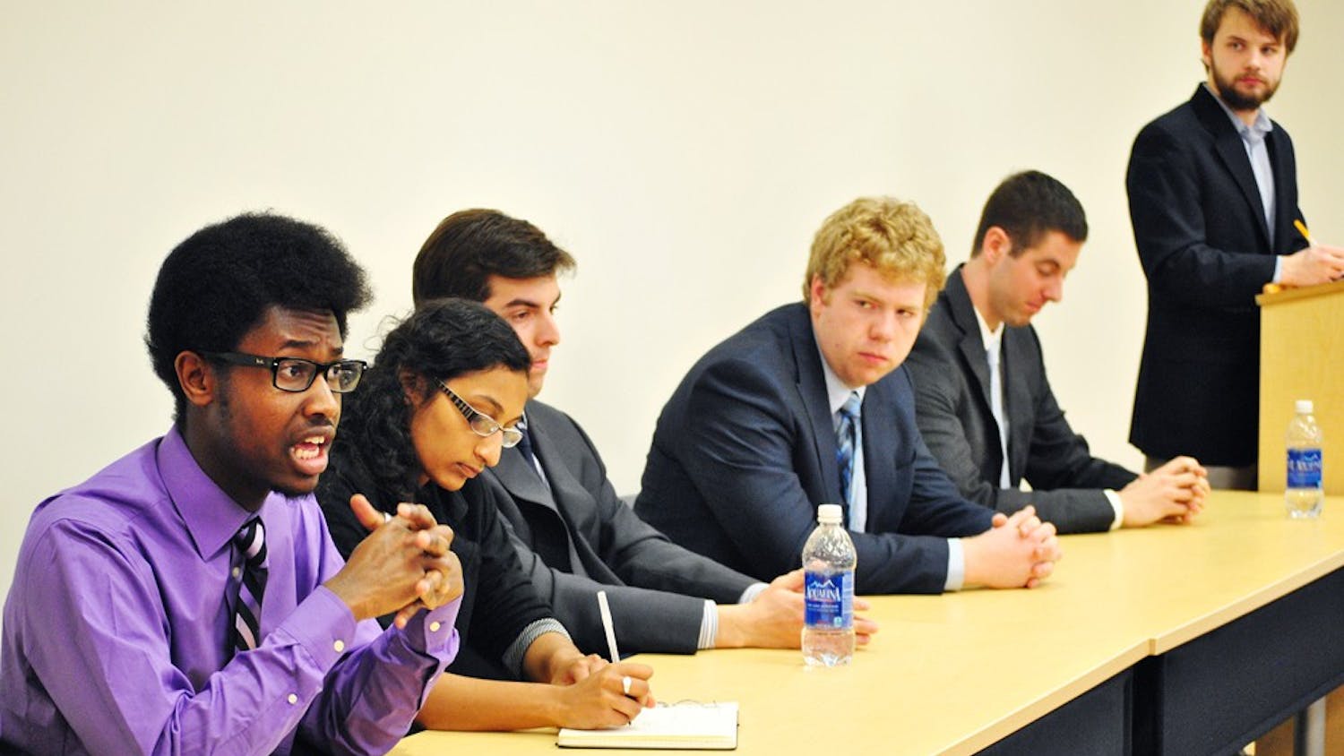 The Daily Tar Heel hosted a debate between the candidates for the Student Body President position. The candidates went over a variety of topics concerning their goals and reasons for becoming Student Body President. 