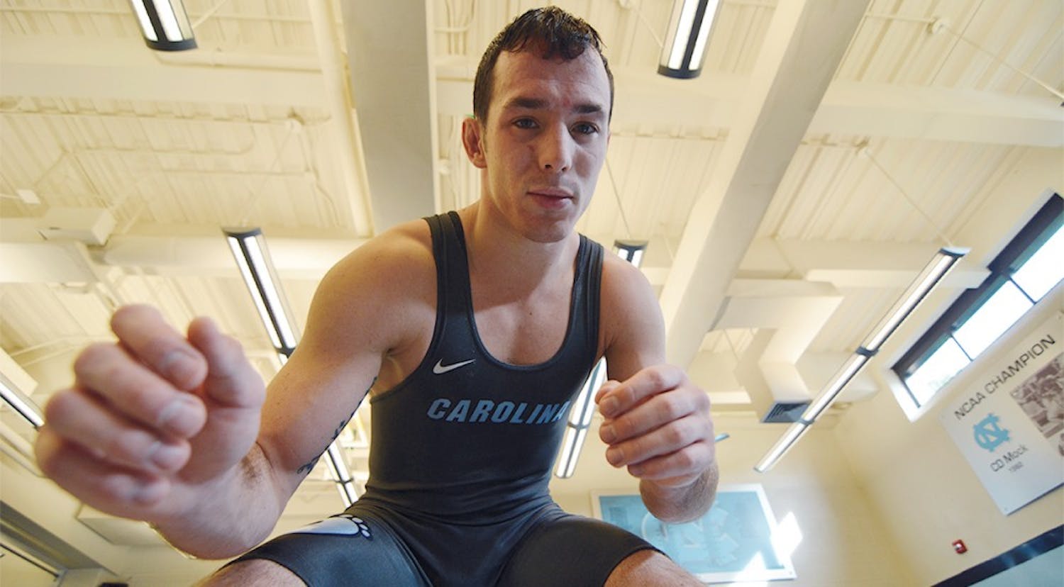 	Evan Henderson is a junior on the UNC wrestling team. Henderson has been wrestling since kindergarten and says it took several years to adjust to the wrestling lifestyle.