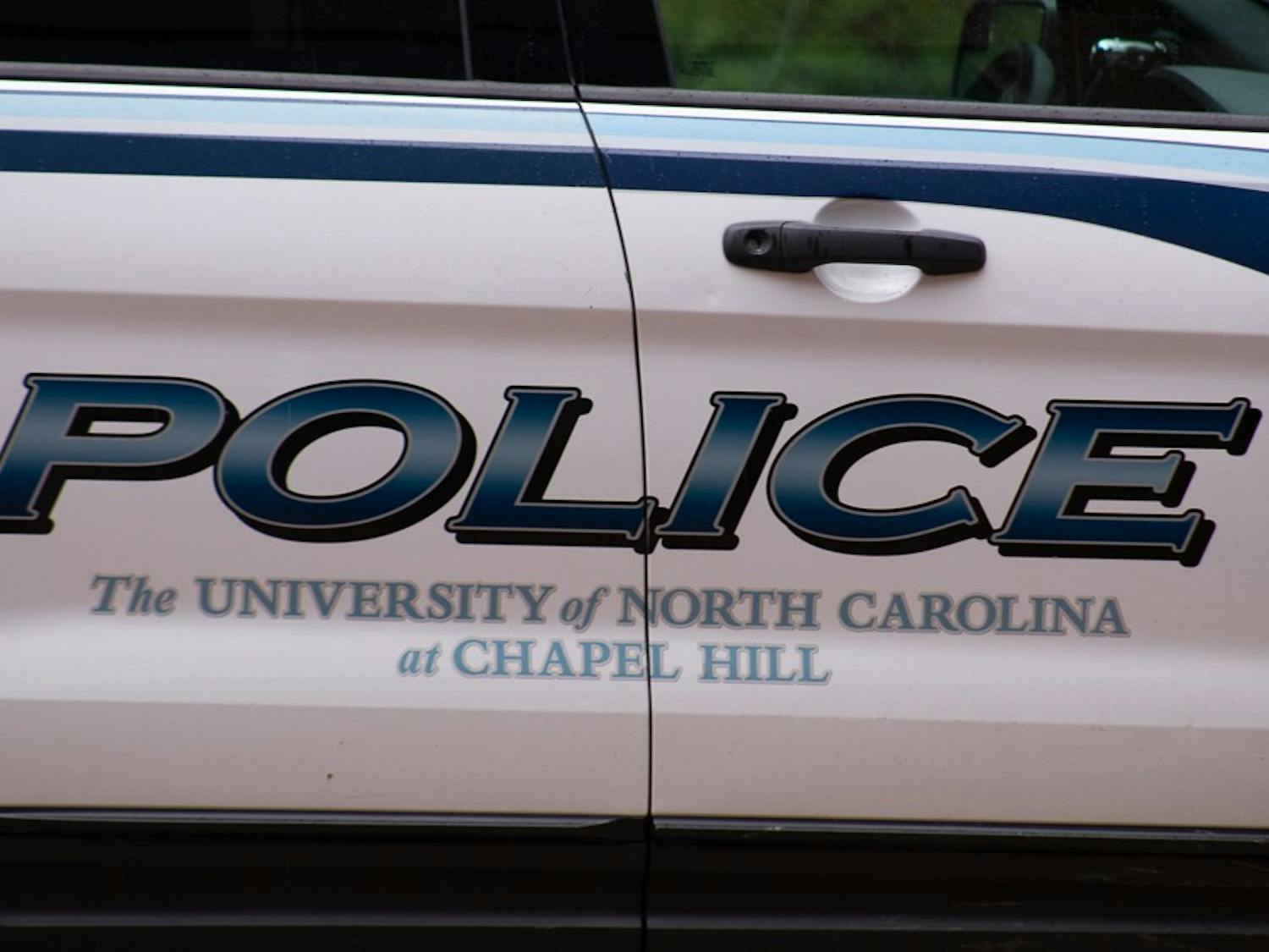 A UNC Chapel Hill police car parked on campus on Thursday, Aug. 6, 2020.