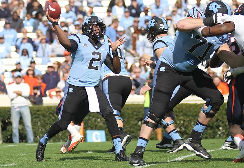 Photos from UNC football’s 45-14 defeat of UVA on Nov. 9, 2013 at Kenan Stadium in Chapel Hill, N.C.