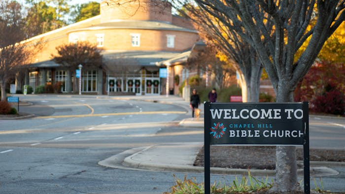 Chapel Hill Bible Church is pictured on Monday, Nov. 28, 2022. The church faces allegations of abuse.
