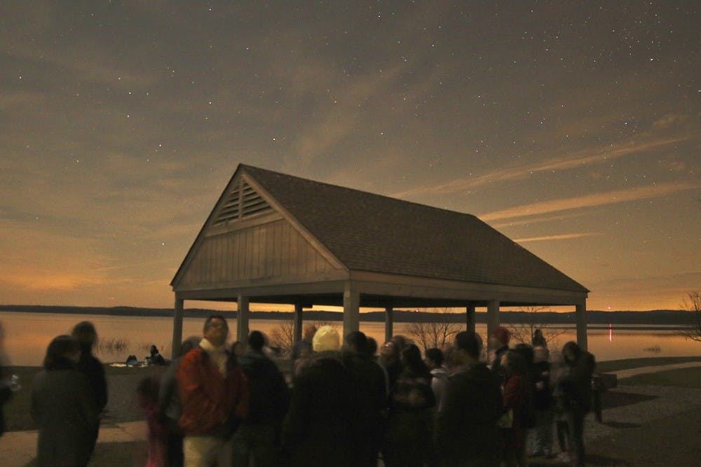 The Morehead Planetarium hosts a star gazing session open to the public once a month at Jordan Lake.