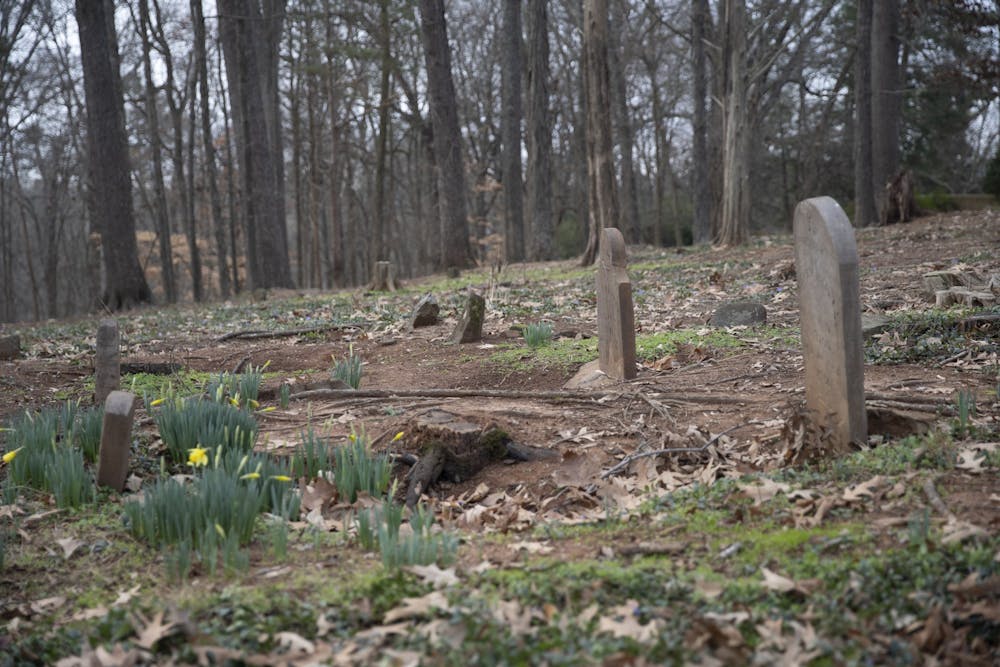 The Christopher and William Barbee Family Cemetery pictured on Jan. 24, 2020. The cemetery was active in the 18th and 19th century and where William Barbee and his relatives were buried. Nearly 100 enslaved people are buried in unmarked graves.