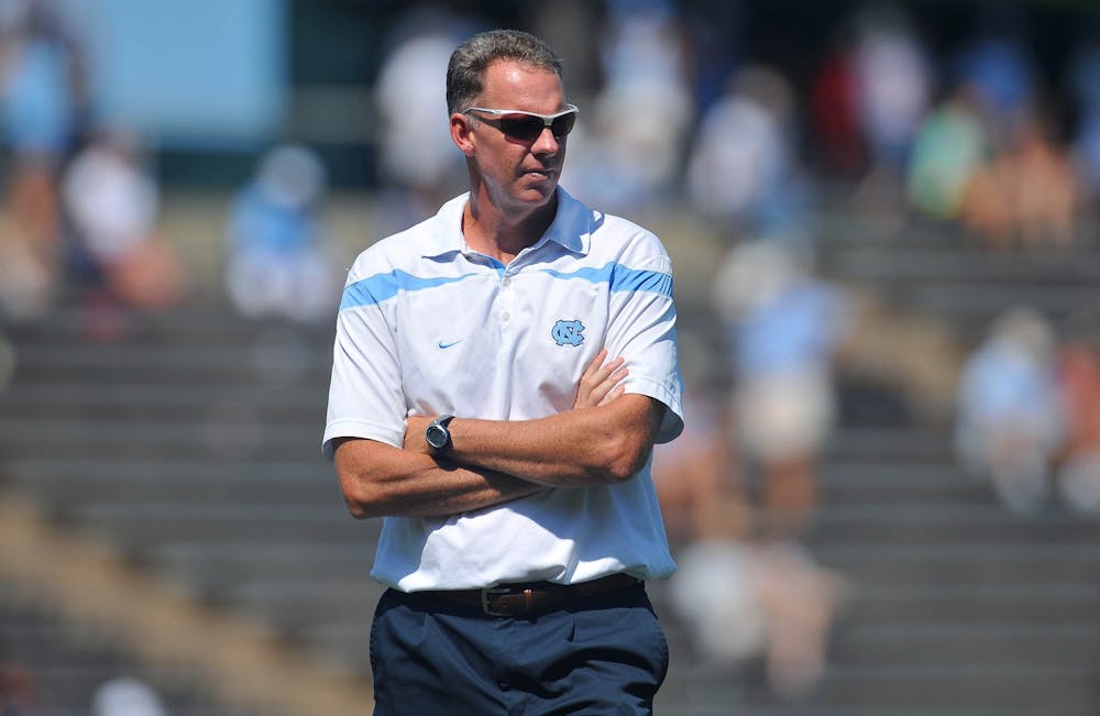 Chris Ducar has recently been promoted to general manager of the 
UNC Women's Soccer team. He is pictured at a game against Houston in Chapel Hill, NC, on Aug. 28, 2010. Photo courtesy of UNC Athletic Communications.