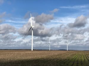 Full operation of the Amazon Wind Farm began last week near Elizabeth City, North Carolina.&nbsp;Photos courtesy of Paul Copleman