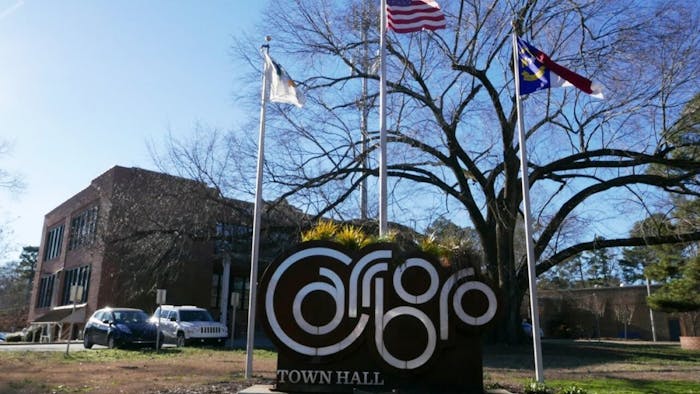 Carrboro Town Hall is located at 301 West Main St.