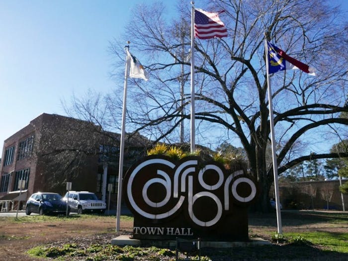 Carrboro Town Hall is located at 301 West Main St.