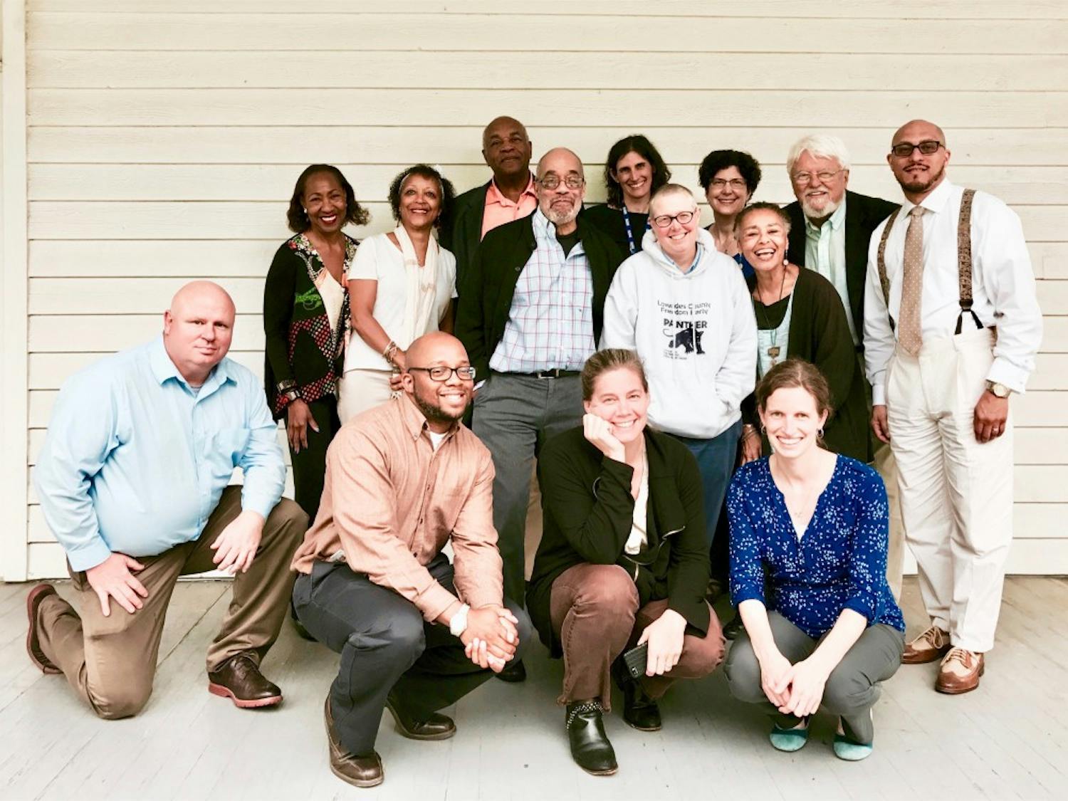 Project members from SNCC Legacy Project, Center for Documentary Studies, and Duke University Libraries. The project, which created an online archive and activism platform, is a product of a five-year partnership between SNCC, the documentary center and the libraries. Photo courtesy of Wesley Hogan.