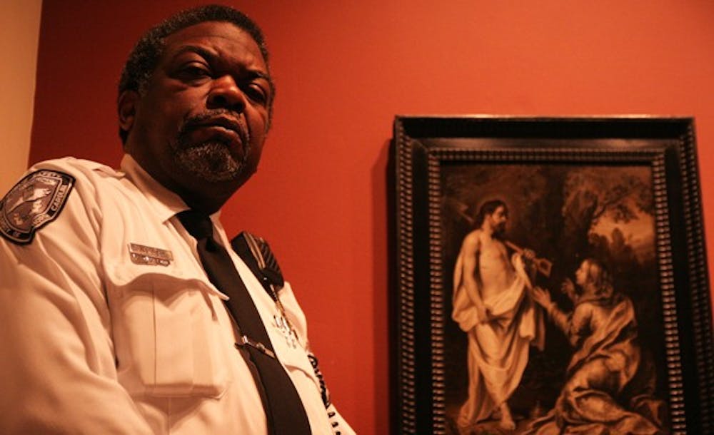 Security guard James Britt has been a security guard at the museum for seven years.