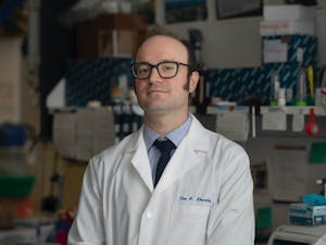 Timothy Sheahan, an assistant professor in UNC Gillings School of Global Public Health’s department of epidemiology, has been working closely with coronaviruses prior to the pandemic with his work on the creation of anti-viral drugs. Photo courtesy of Sheahan.