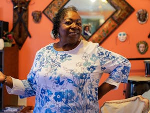 Joann Shirer-Mitchell poses in her home, built by Habitat for Humanity, on Tuesday, Jan. 10. Shirer-Mitchell has lived here for 19 years.