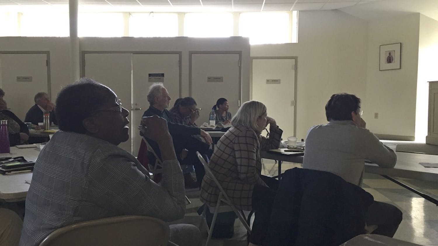 Chapel Hill townspeople met at Hargraves Community Center to give input on future development of West Rosemary street.
