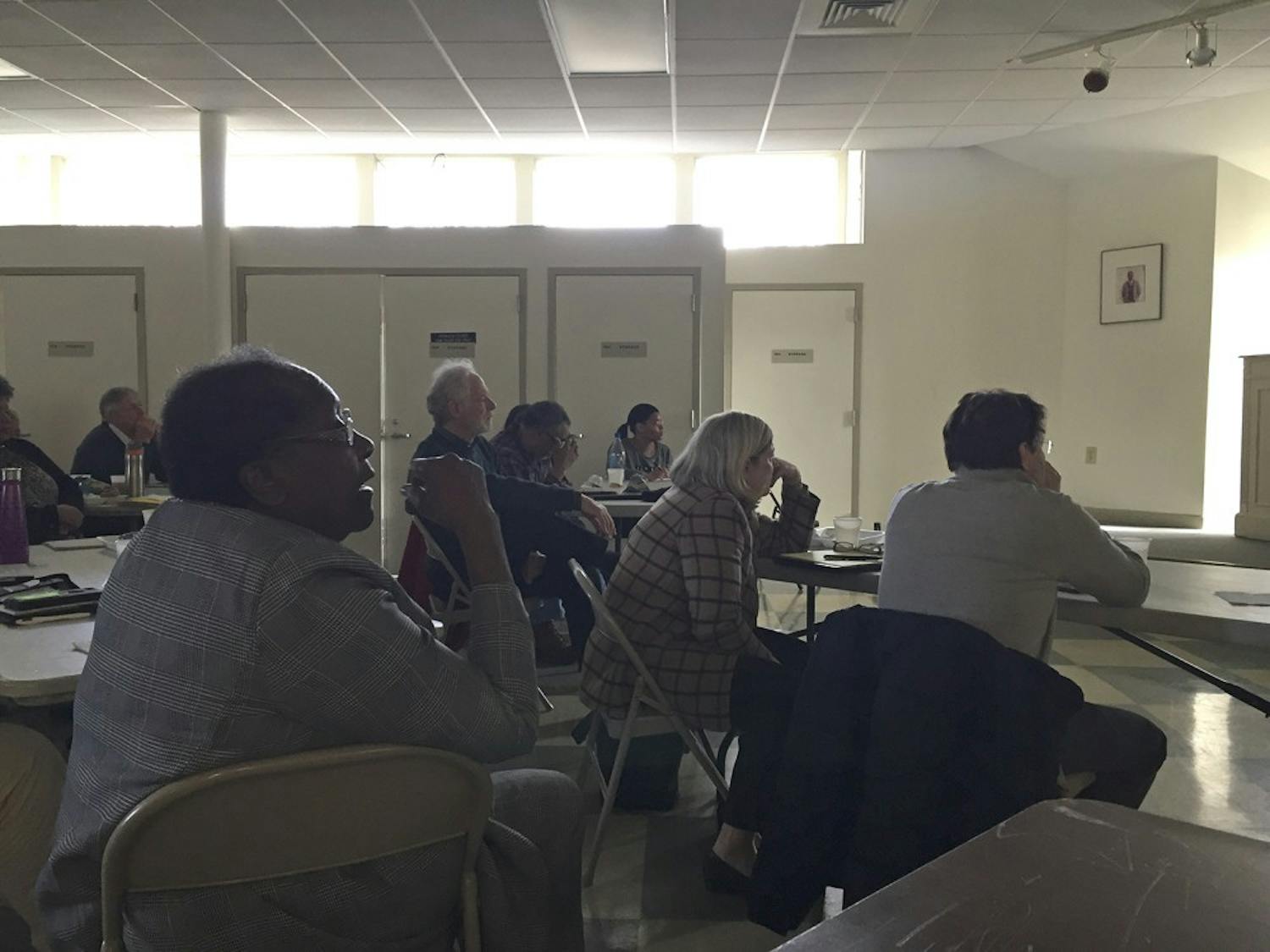 Chapel Hill townspeople met at Hargraves Community Center to give input on future development of West Rosemary street.