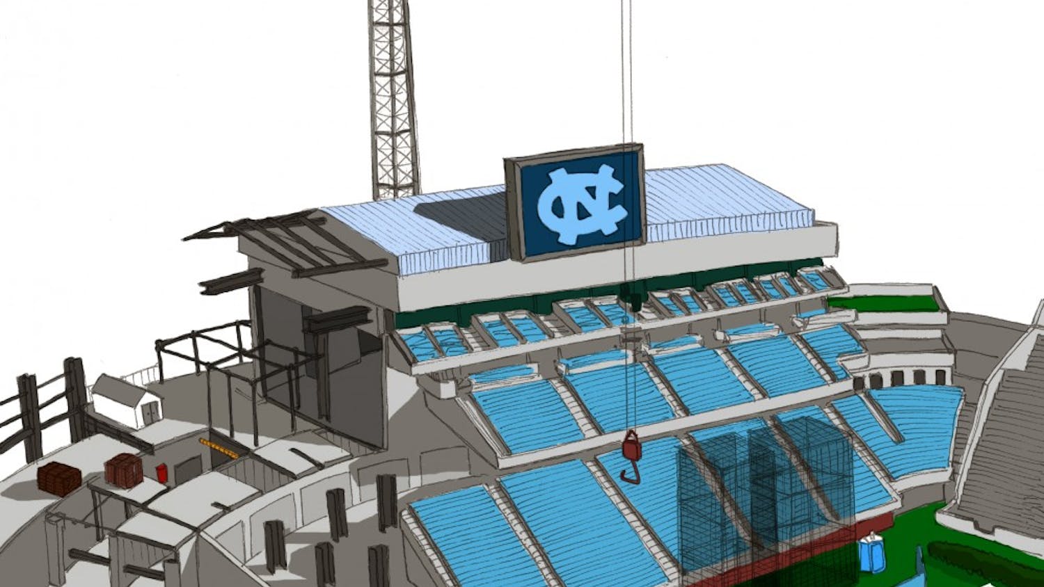 	The Rams Club, UNC’s athletic booster club, plans for Kenan Stadium’s east end zone to be completed in time for North Carolina’s first home football game in the 2011 season. Officials said the club has exceeded its expectations for donations, which will pay for $35 million out of the $70 million total for the project. 