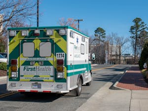 An ambulance arrives at UNC Hospitals on Monday, March 6, 2023. Medicaid expansions will benefit patients at UNC Hospitals and other medical facilities around the North Carolina.