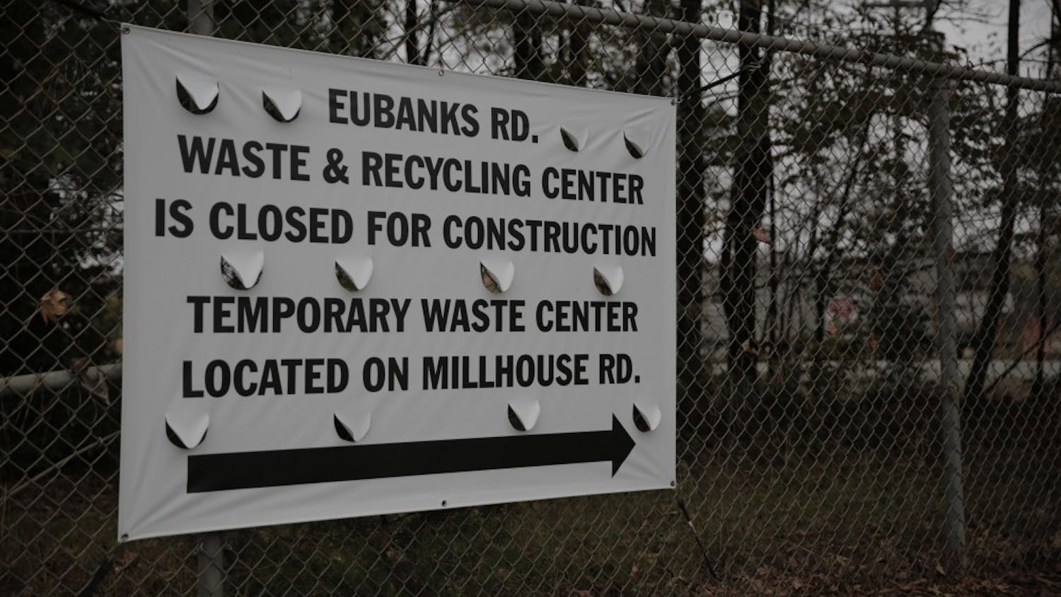 Construction&nbsp;activities&nbsp;to remodel, expand and&nbsp;make improvements at the Eubanks Rd. Waste and Recycling Center are estimated to last ten months.