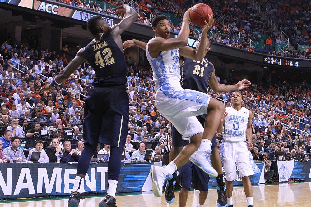 UNC lost to Pittsburgh 80-75 in the ACC Tournament at the Greensboro Coliseum.