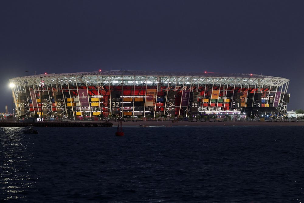 Stadium 974 is seen in Doha, Qatar, on Tuesday, Nov. 15, 2022, ahead of the Qatar 2022 World Cup.
Photo Courtesy of Giuseppe Cacace/AFP/Getty Images/TNS.