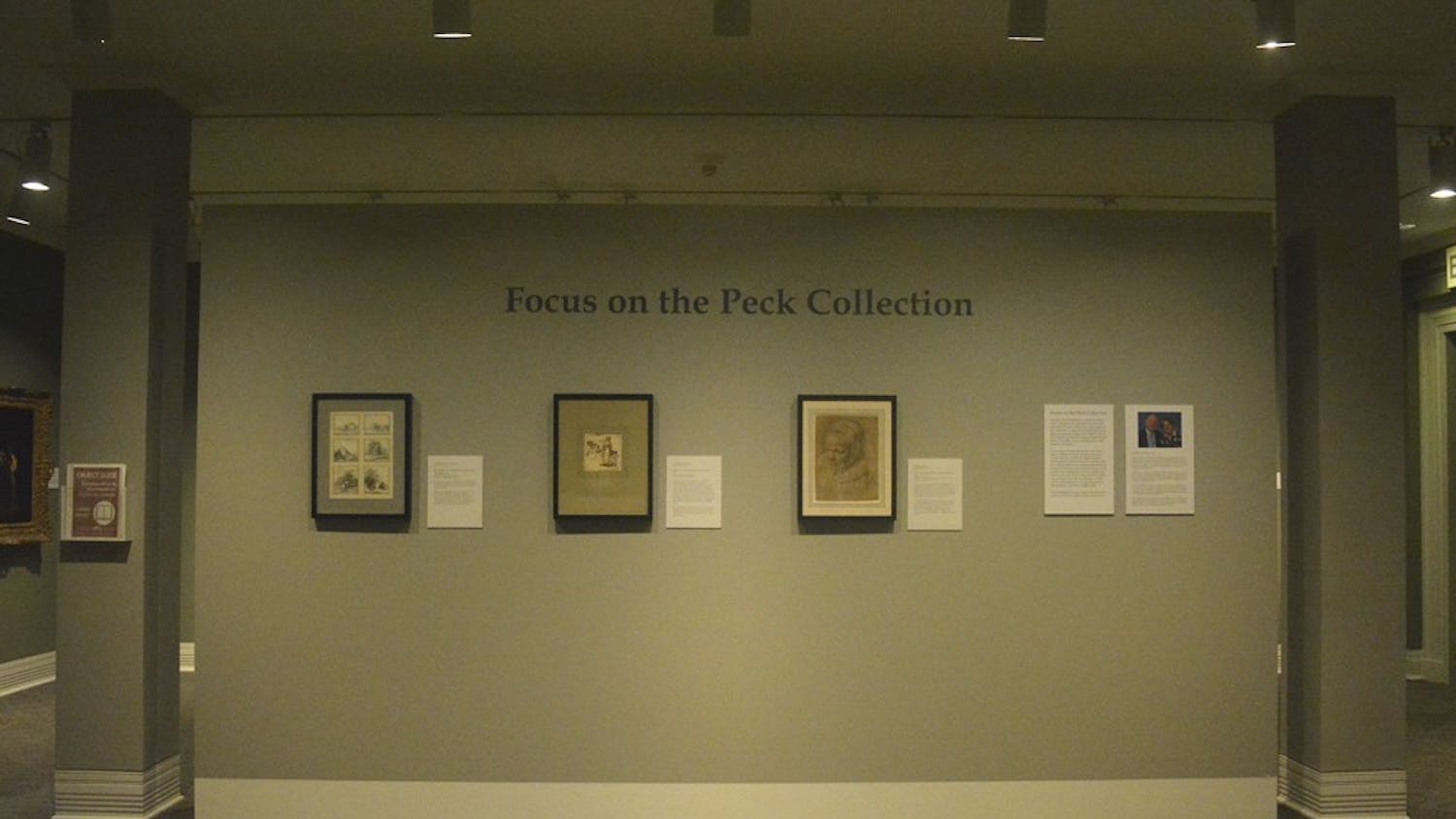 The first installment of the 134-piece "Focus on the Peck Collection Exhibit" donated by Sheldon and Leena Peck is currently displayed at the Ackland Art Museum.