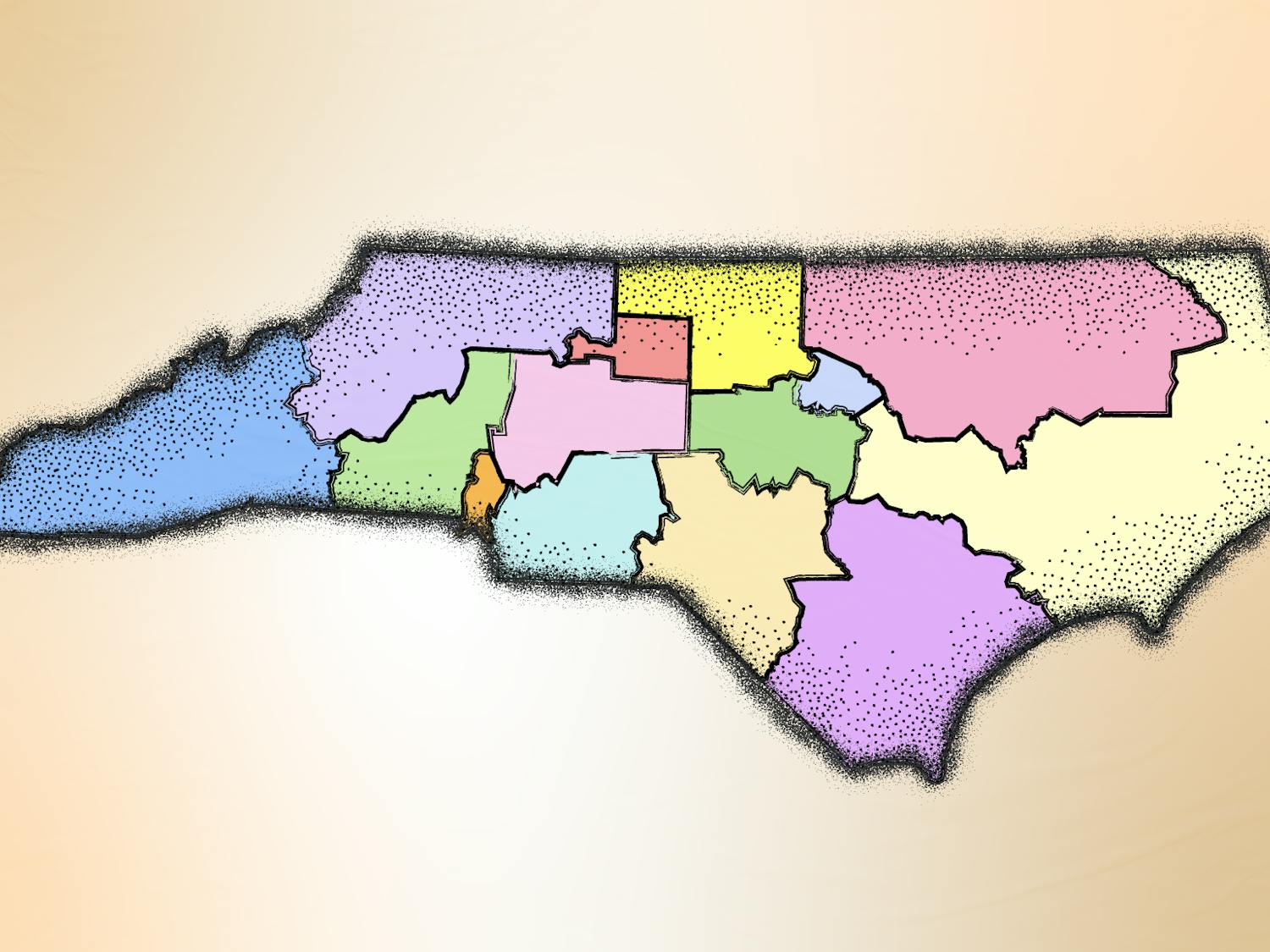 N.C. Sen. Ben Clark recently revealed a draft of his newly suggested CBK-4 map. His submission is intended to maintain regional integrity and create an even split between eastern and western districts across North Carolina.