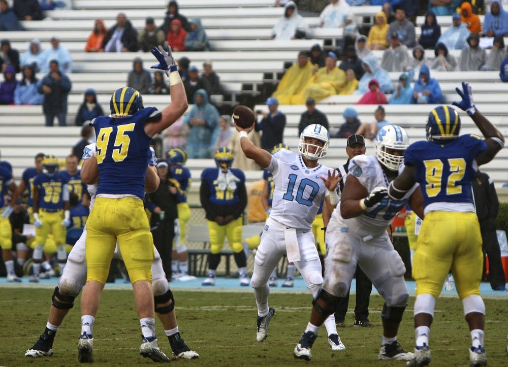 UNC football won against Delaware with a score of 41 to 14 on Saturday afternoon in Kenan Stadium.