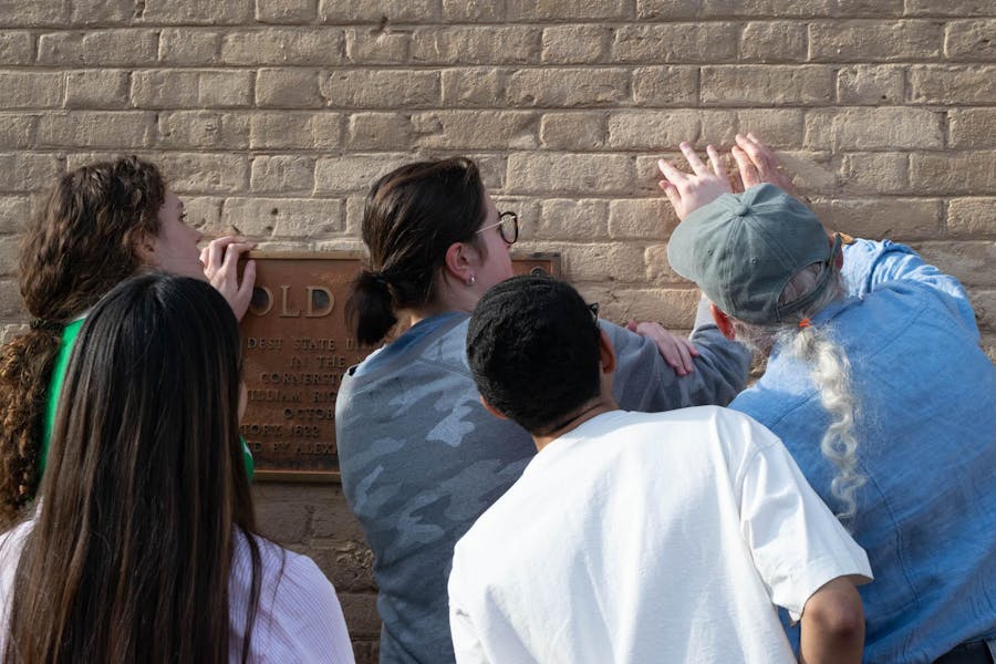 'You can't escape the story': UNC class feels for indentations on Old East left by enslaved laborers 'You can't escape the story': UNC class feels for indentations on Old East left by enslaved laborers
