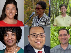 From left to right: Courtney Geels, Renee Price, Landon Woods, Valerie Foushee, Charles Lopez and Graig Meyer. Photos courtesy of Geels, Woods, Foushee, Lopez and by DTH/Saurya Acharya and Anna Connors.