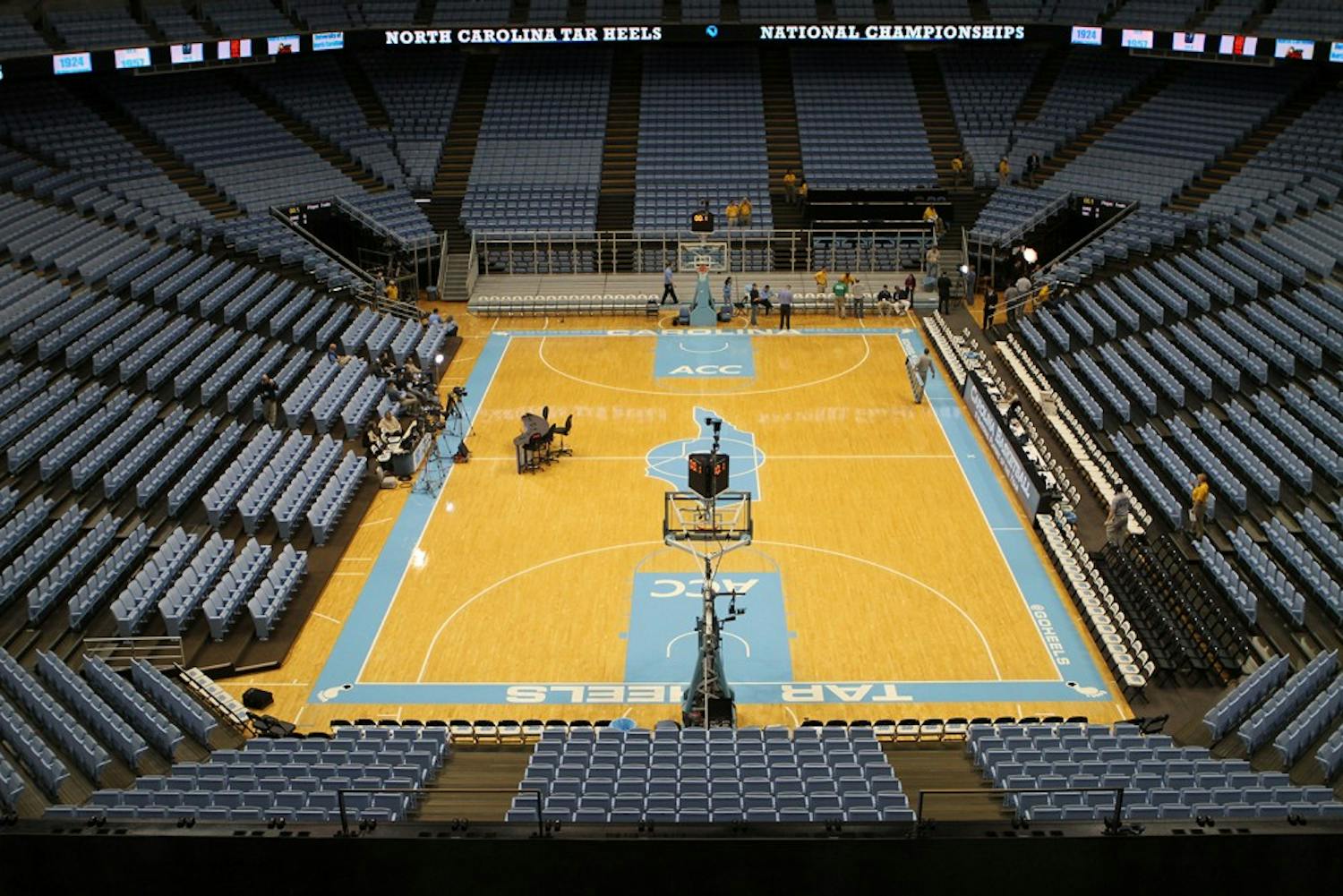 The Smith Center on Saturday, March 9, 2013 after a game against Duke.