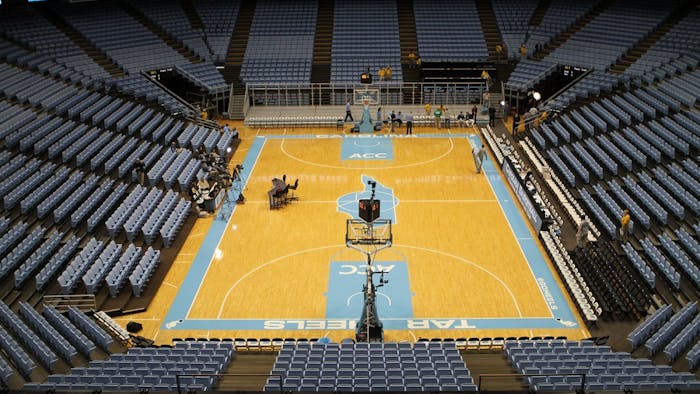 The Smith Center on Saturday, March 9, 2013 after a game against Duke.