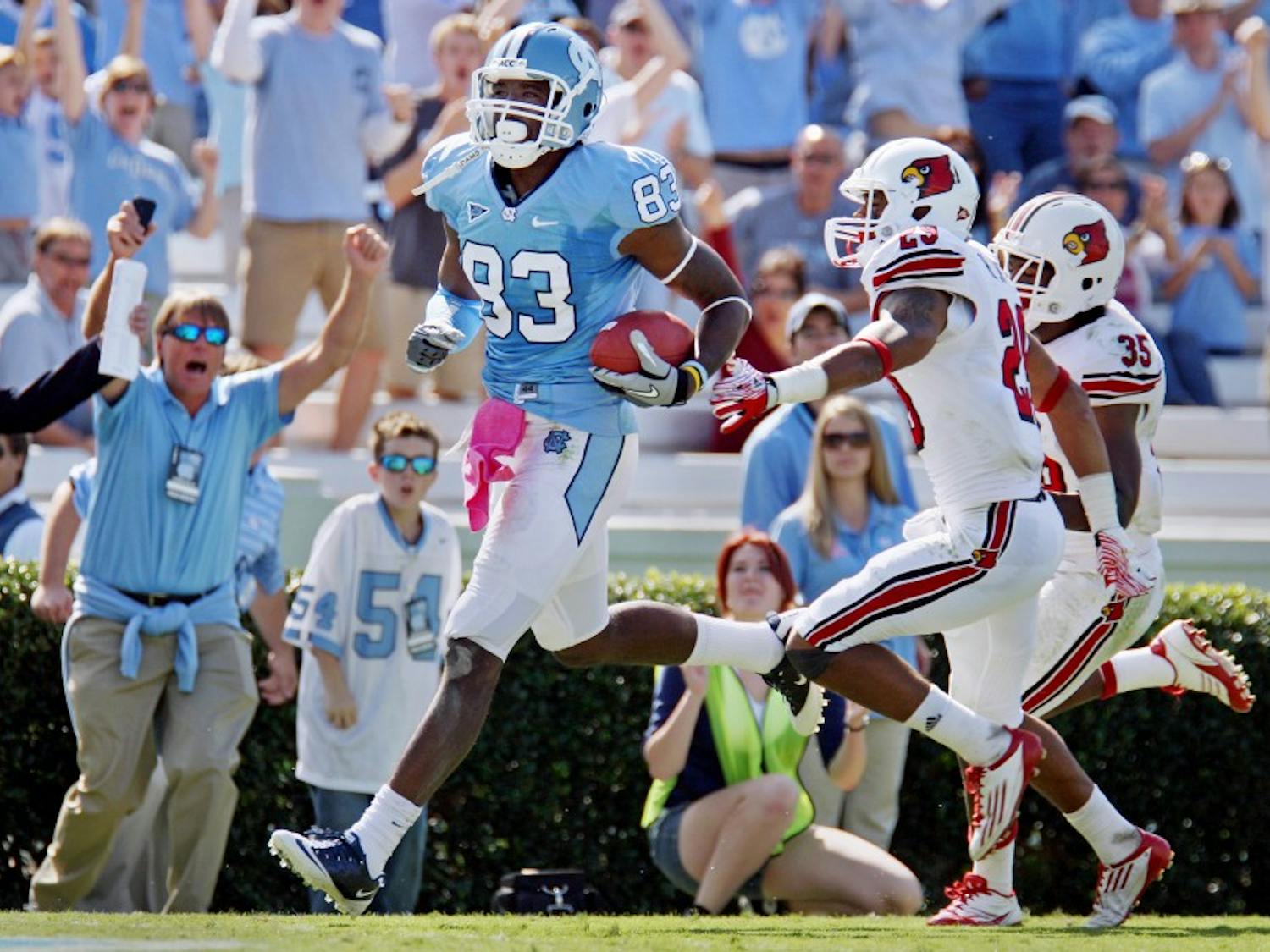	Photo gallery from UNC&#8217;s 14-7 win over Louisville on Saturday. 