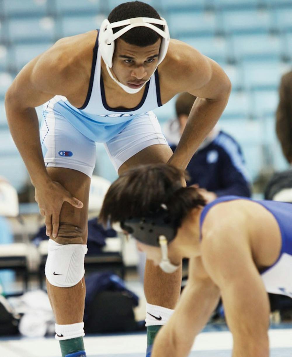 UNC 165-pound wrestler Thomas Scotton will lead a young Tar Heel wrestling squad featuring nine incoming freshmen and only four seniors.
