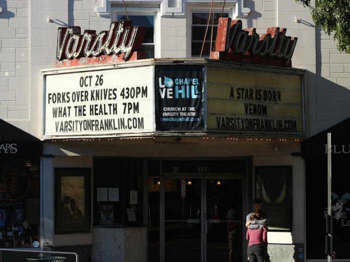 The Varsity Theatre is located on East Franklin Street. The historic movie theater has been a landmark of Chapel Hill for decades and now there is possibility that it will operate as a public performing arts space.