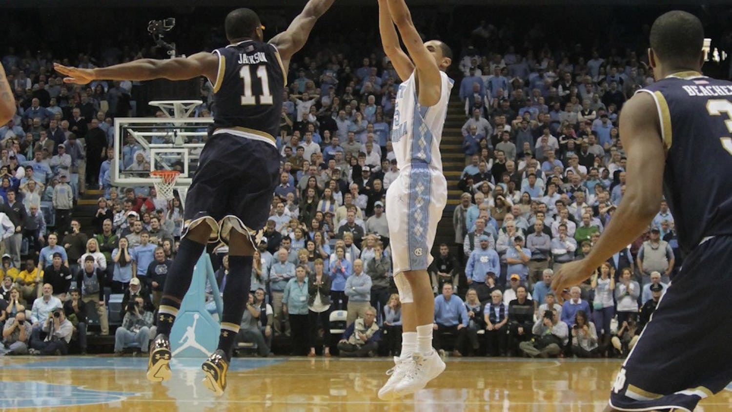 The UNC men's basketball team lost to Notre Dame 71 to 70 Monday in the Smith Center.