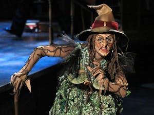 Lisa Brescia plays the Witch in PlayMakers Repertory Company's production of "Into The Woods."