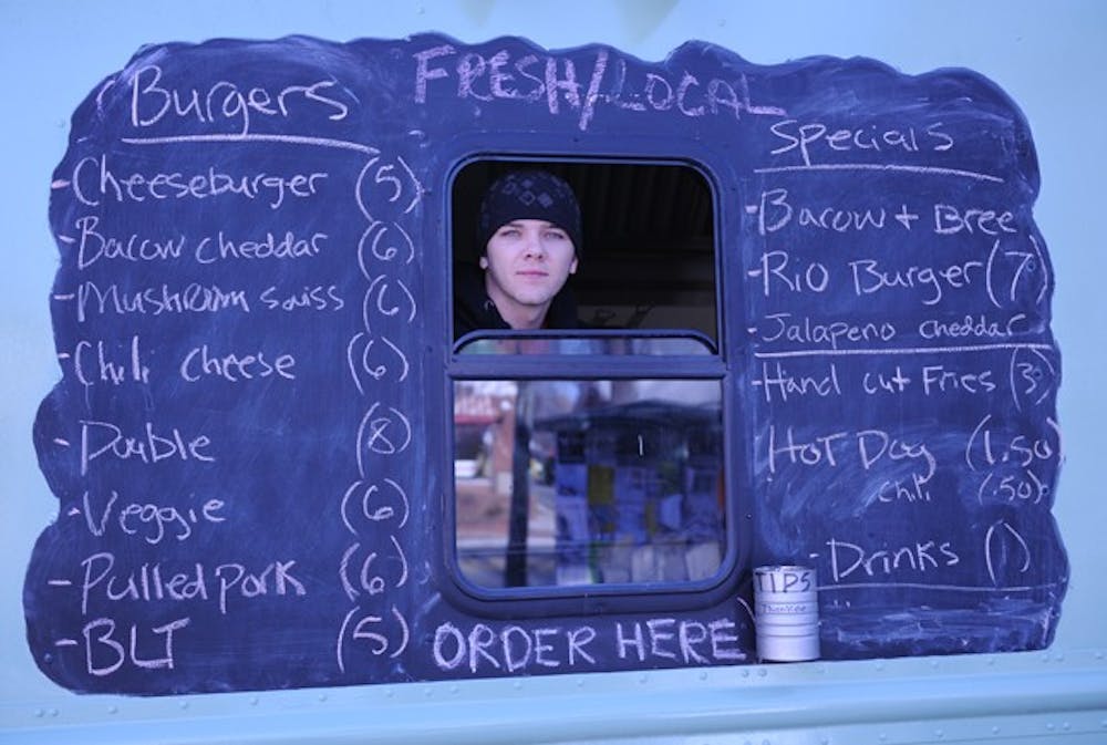 Will and Pop's food truck, owned and operated by Will (pictured) and his father Kenny Pettis, serves home-made lunch options while parked in front of the Dead Mule on Franklin Street.  
