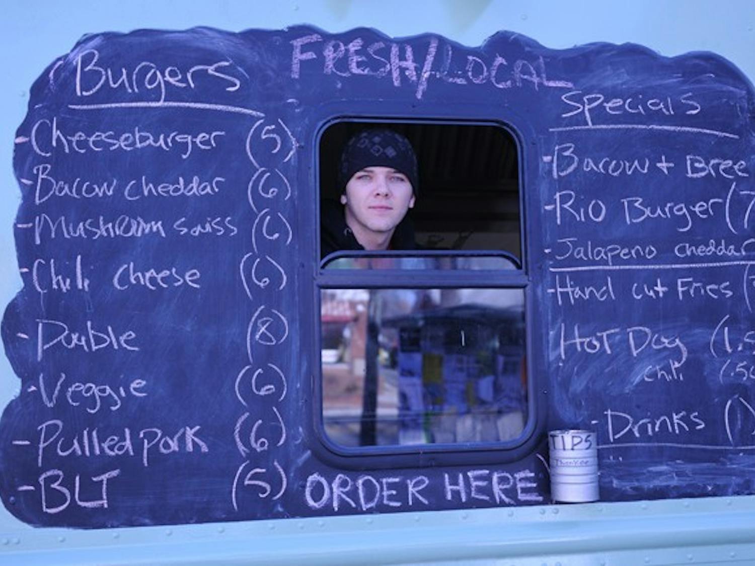 Will and Pop's food truck, owned and operated by Will (pictured) and his father Kenny Pettis, serves home-made lunch options while parked in front of the Dead Mule on Franklin Street.  