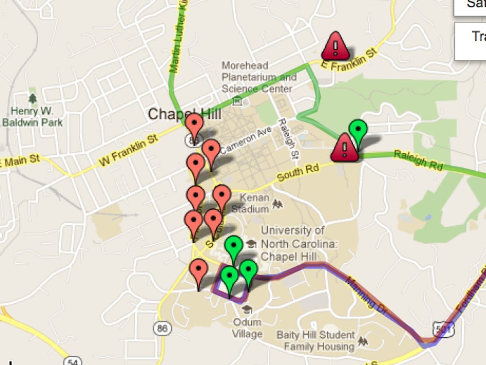 	Chapel Hill Transit&#8217;s detour Google map details the detours. 
