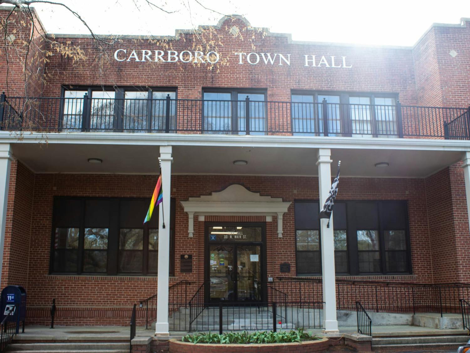 Carrboro Town Hall stands tall on Monday, March 27, 2023. 