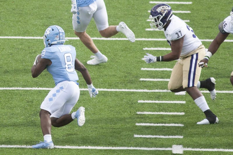 Michael Carter's impact on UNC football goes far beyond on-field performance