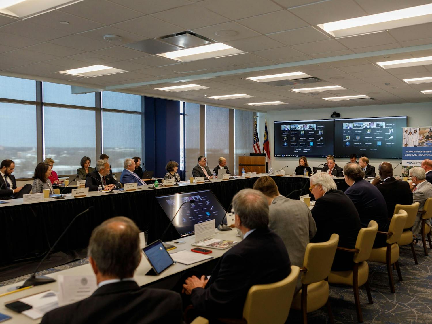 The UNC Board of Governors met for their annual meeting at the UNC System Office on Thursday, Feb. 23, 2023.